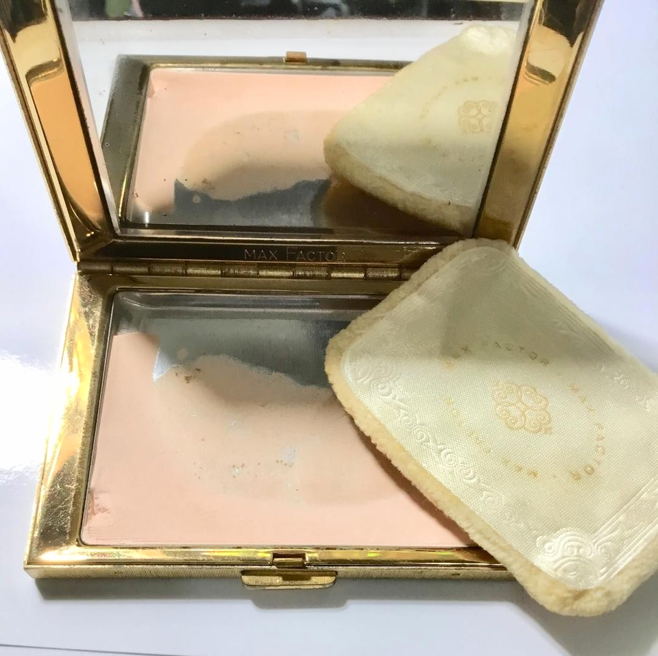Vintage Max Factor Powder Compact/Mirror Rhinestones | eBay
