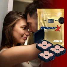 Megas'X Gold 12 Pill Intimacy Boosting Supplement Men High Sexual Boost