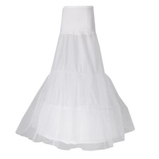 Prettyia Bridal Underskirt Wedding Fishtail Mermaid White Dress Petticoat