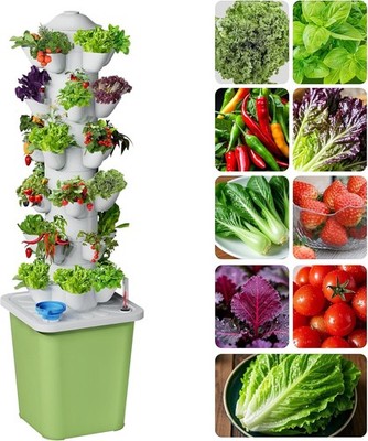 Hydroponics Growing System Kit 30 Pots Vertical Garden