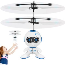 Flying Toys for Age 3 4 5 6 7 Year Kids Boys Flying Robot MiniDrone Rechargeable