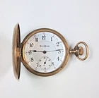 Antique Illinois Pocket Watch 17 Jewel Gold-Filled Keystone Full Hunter Did Work