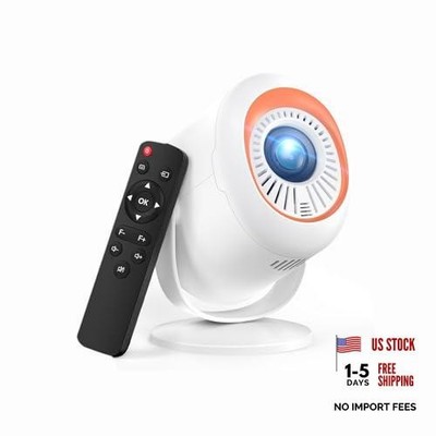 Mini Projector with WiFi and Bluetooth,Portable Projector 1080P Support with