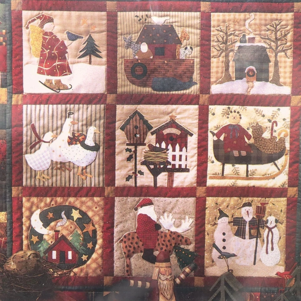 Juego de 2 Nuevos Patrones de Edredón Debbie Mumm Visiones de Navidad y Maravillas del Invierno Foto 2 de 4