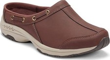 Easy Spirit Travelport Clogs 9.5W Dark Red Slip‑On Comfort NIB MSRP$75
