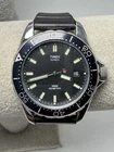 Timex New Battery 1990 Vintage Mens Divers Watch 38MM 7.75" Screw Down Crown