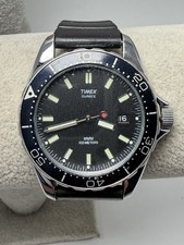Timex New Battery 1990 Vintage Mens Divers Watch 38MM 7.75