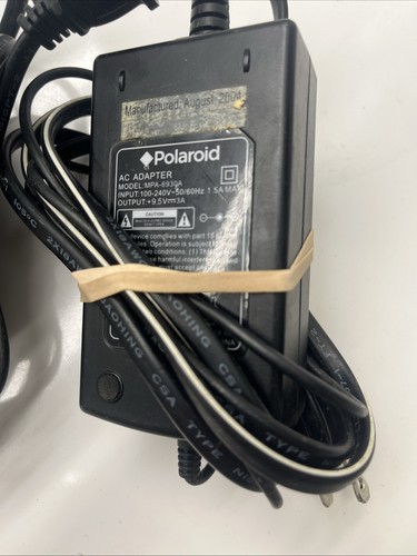 Original 9.5V Polaroid Power Supply Adaptor MPA-6930A 2 Pack Tested - Picture 2 of 5