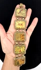 MAXIMAL ART John Wind Bunny Easter Rabbit Whimsical Gold Plated Bracelet Vintage