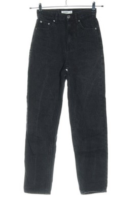 PULL & BEAR Mom-Jeans Damen Jeans Gr. DE 32 schwarz Casual-Look