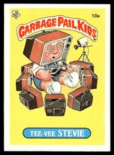 1985 Garbage Pail Kids 1985 Series 1 UK Minis #10a Tee-Vee Stevie LP