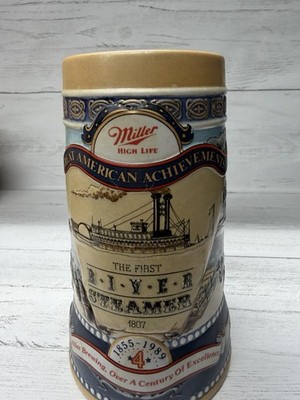 Miller High Life Beer Stein 1855 1988 Model T Great American Collectible