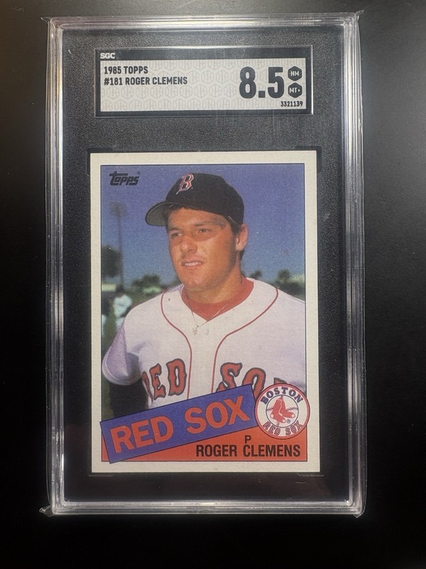 1985 TOPPS #181 ROGER CLEMENS SGC 8.5