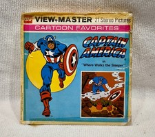 Vintage Marvel CAPTAIN AMERICA View-Master GAF "Where walks the Sleeper"