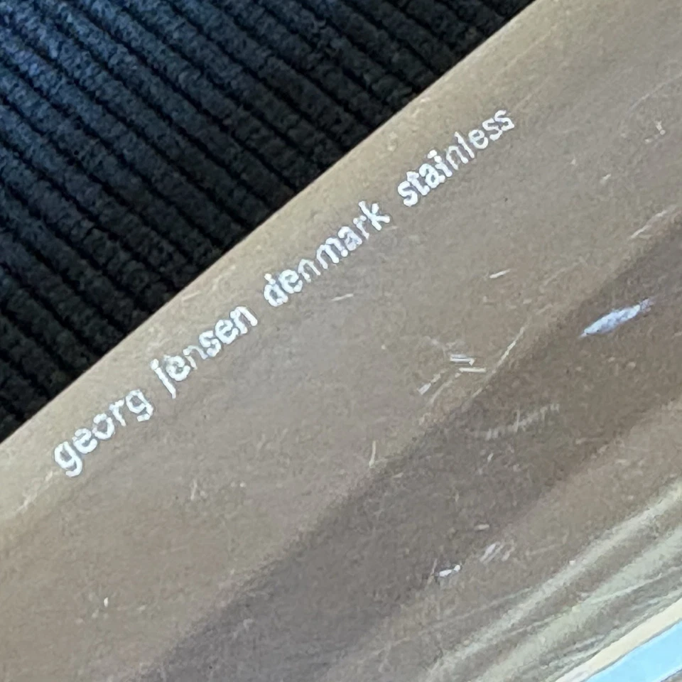 Нож для торта Georg Jansen с узором акант из нержавеющей стали 10,5 дюйма дизайн 1917 - Изображение 3 из 4