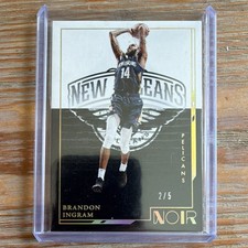 Panini Noir 2021-22 Brandon Ingram Icon Edition #127 Holo Gold /5 Pelicans