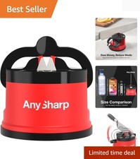 Compact Knife Sharpener for All Kitchen Knives - Ideal for Serrated & Steel