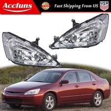 Headlight Assembly For Honda Accord 2003-2006 2007 Halogen Passengerdriver Side Headlight Assembly For Honda Accord 2003-2006 2007 Halogen Passengerdriver Side