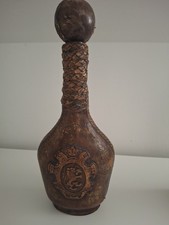 Italian Vintage Leather Wine Bottle Decanter