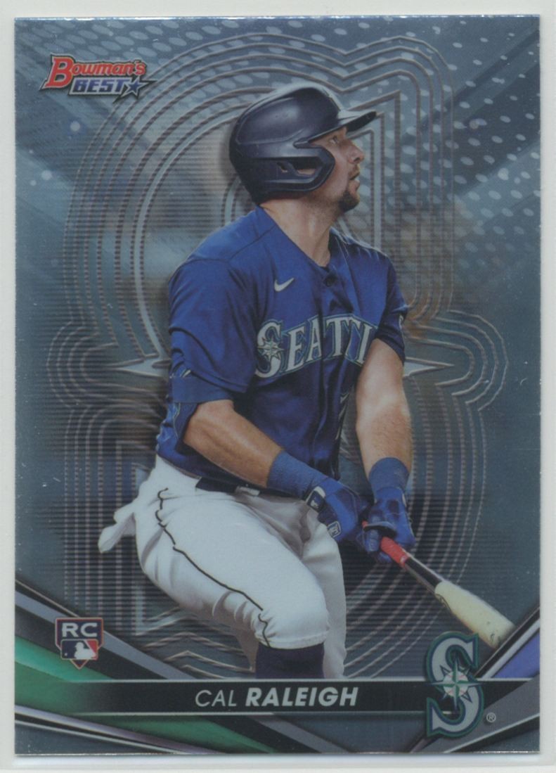Cal Raleigh 2022 Bowman's Best RC Rookie #6 Seattle Mariners