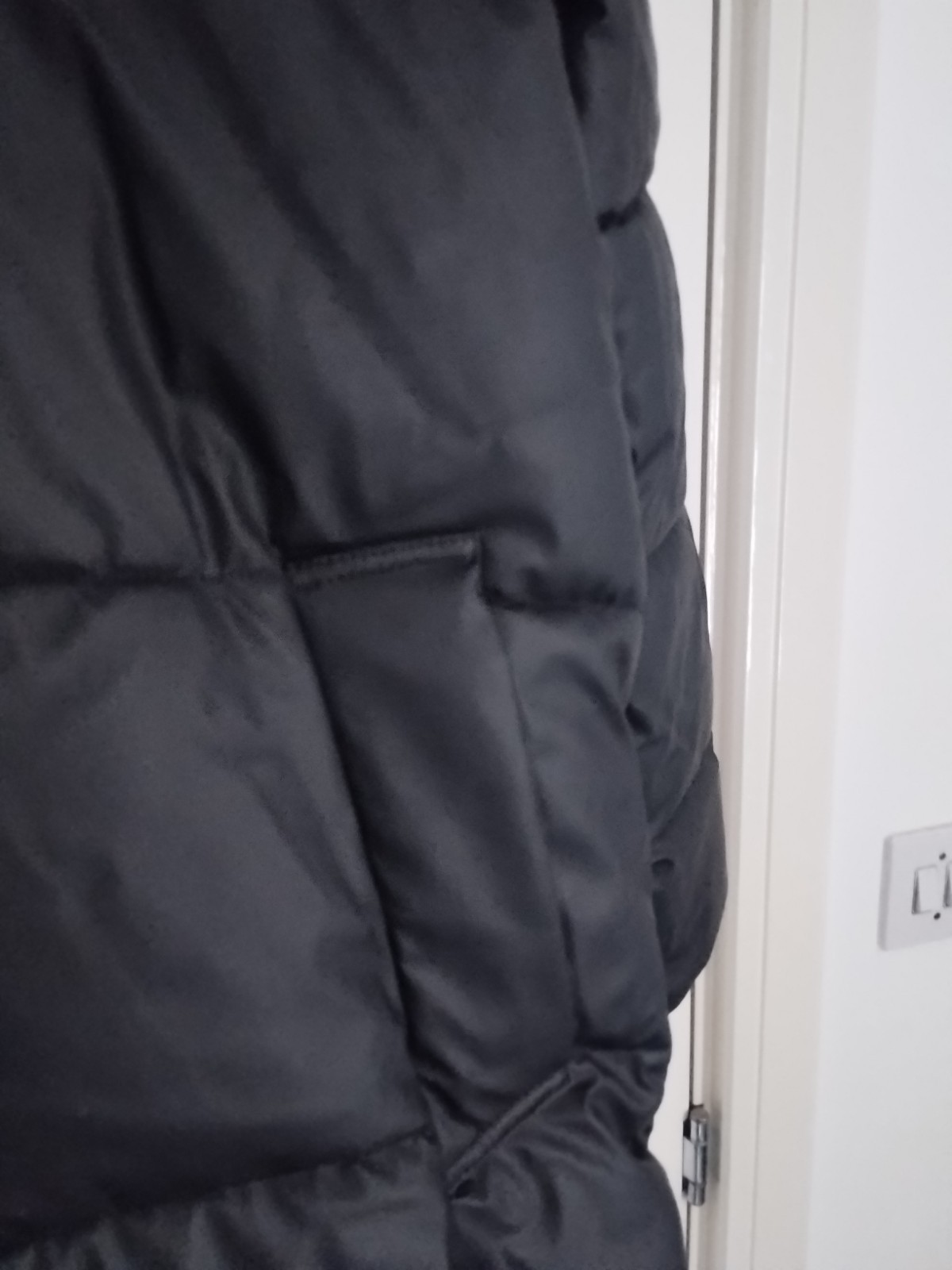 Bnwt Size 8 Black Rubberised Long Hooded Puffer padded Coat Jacket Sold Out image 4