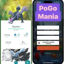 Shiny Kyurem✨XXL Size✨mini PTC 20k✨Glaciate✨Legacy Moveset✨