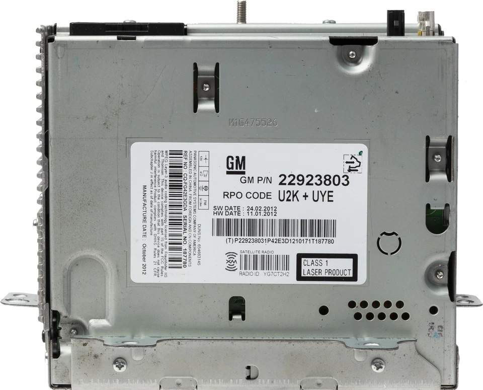 Chevrolet Cruze Equinox Camaro AM FM 2013-2015 radio por satélite CD MP3 identificación de pieza 22923803 Foto 4 de 4