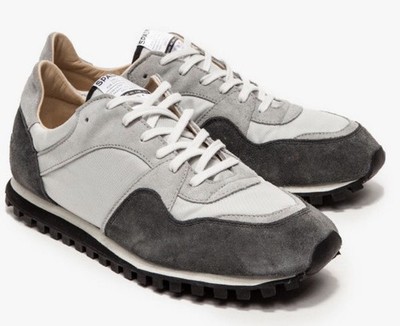 SPALWART Marathon Trail Suede Leather Sneakers Gray White Women Size 7 $300 NIB