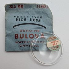NOS Bulova 28.5mm Watch Crystal &ndash; High Dome Press Type &ndash; 1126E-2