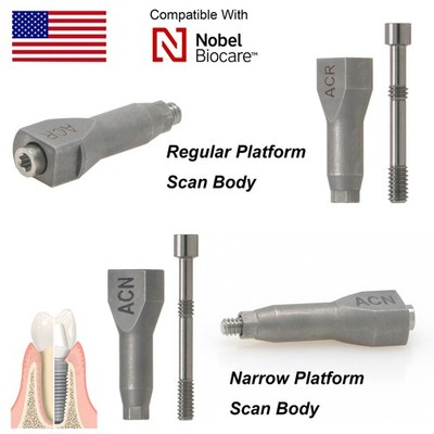 US Dental Lab Scan Body NP/RP Compatible Nobel Biocare CAD/CAM System