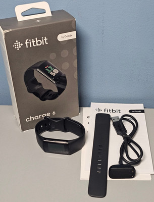 Fitbit Charge 6 Fitness Tracker - Black case/ Obsidian Band - GA05183NA - G3MP5