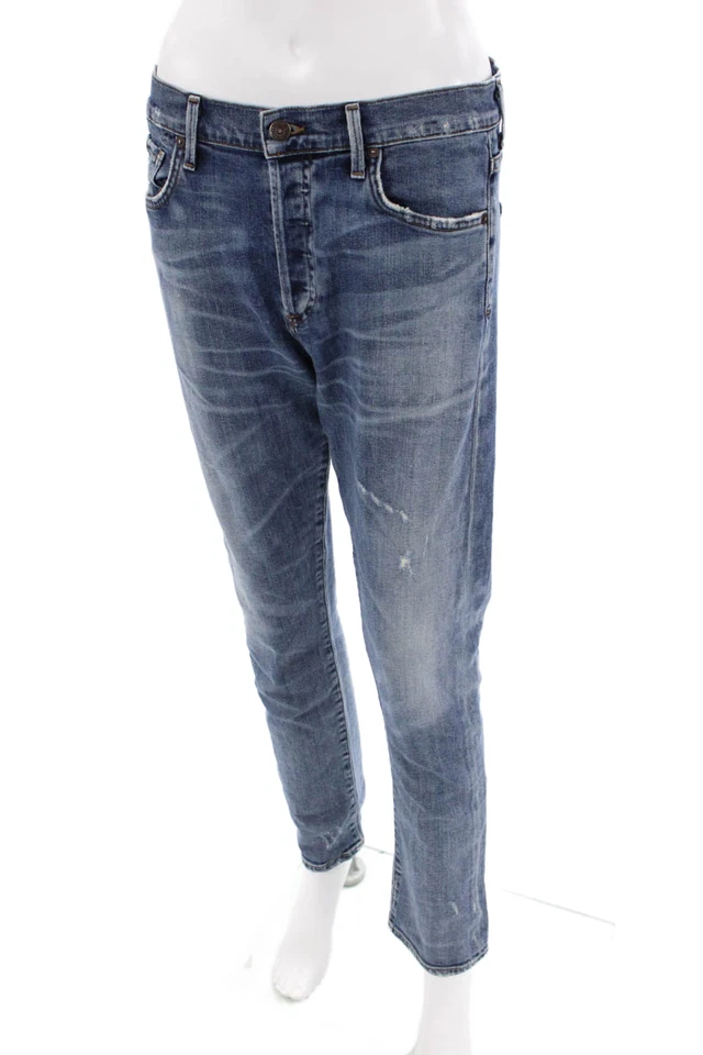 Citizens of Humanity Womens Cotton Five Pocket High Rise Jeans Blue Size 26 - Image 2 of 4