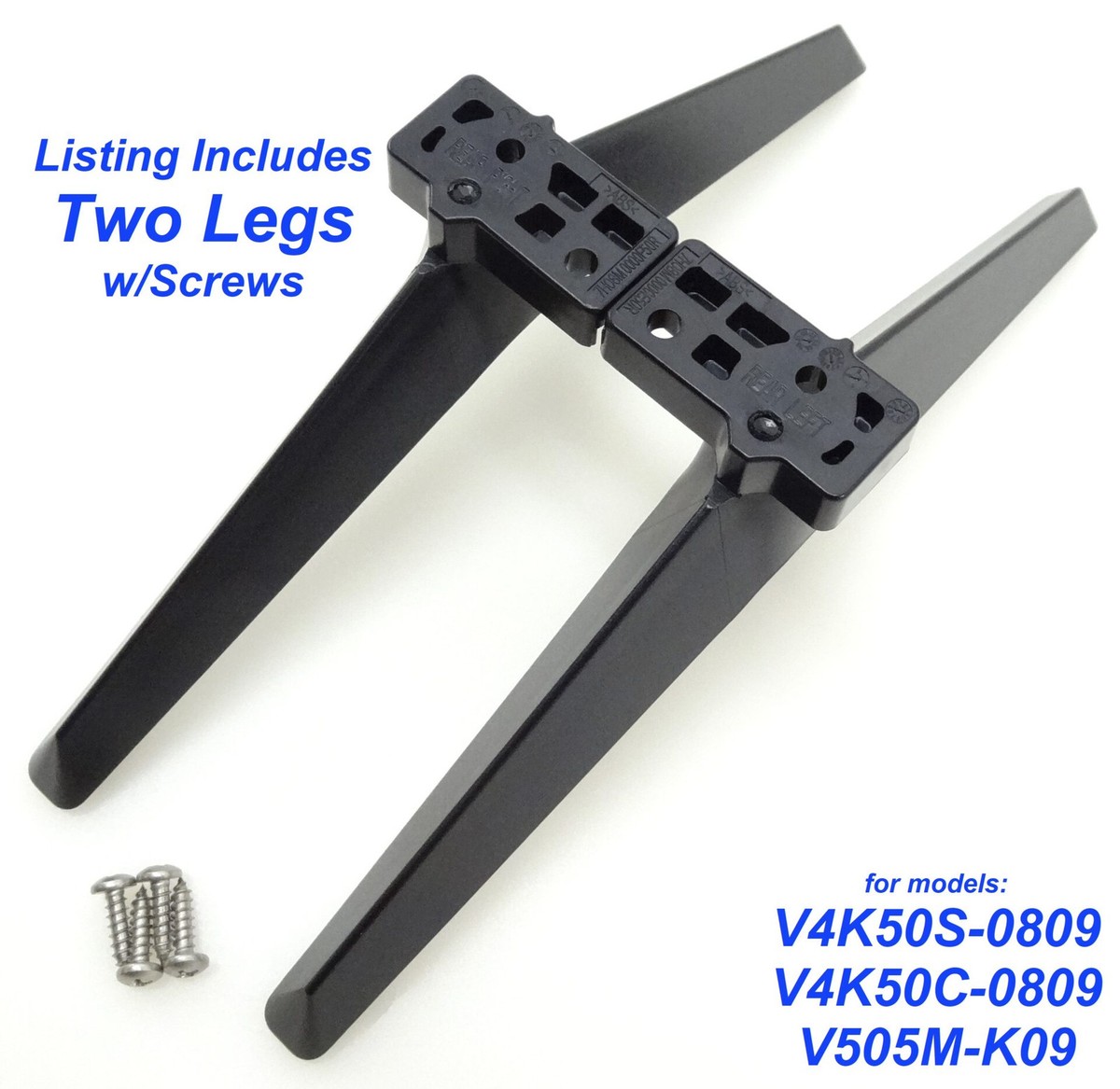 ぴよ。 S⑤ T⑤ 750 Pre-Owned Vizio V505M-K09 V4K50S-0809 V4K50C-0809 TV Stand Legs w