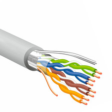 Cavo Rete LAN Cat 6 Schermato F/UTP Metri 150 Sezione 24AWG 4 Coppie Twistate