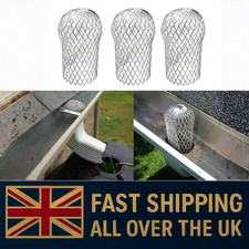 4PCS Roof Gutter Guard Filters Downpipe Stop Leaf Drains Filter Strainer Net UK