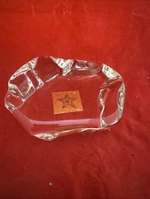 Fostoria Masonic Order of the Eastern Star Paperweight  14oz Clear Mason Gift