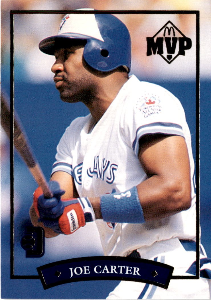 1992 Donruss McDonald's MVP #2 Joe Carter Blue Jays Gold Toronto Blue Jays