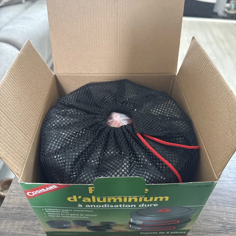 New Coghlan's Hard Anodized Aluminum Camping Cookset 6 Piece Set 1824 - Image 3 of 4