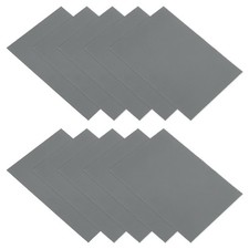 Down Jacket Repair Patch 6" x 8", 10 Pcs Self Adhesive Fabric Patch, Dark Grey