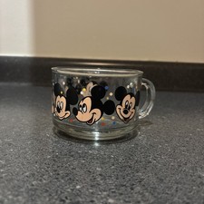 Vintage Clear Mickey Mouse Soup Bowl Made In The USA