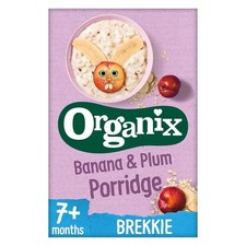Organix Banana & Plum Organic Baby Porridge 200g - 2 Pack