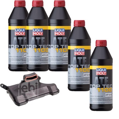 5 L LIQUI MOLY Top Tec ATF 1100 FEBI Getriebeölfilter für Opel Corsa D 1.4