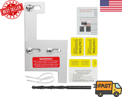 Generator Interlock Kit Fit for GE Vertical Main Panels 150/200A, 2-1/4  Spacing