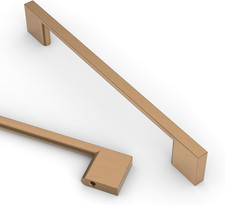 Champagne Bronze Cabinet Handles - 10 Pack 6.3 Inch Drawer Pulls