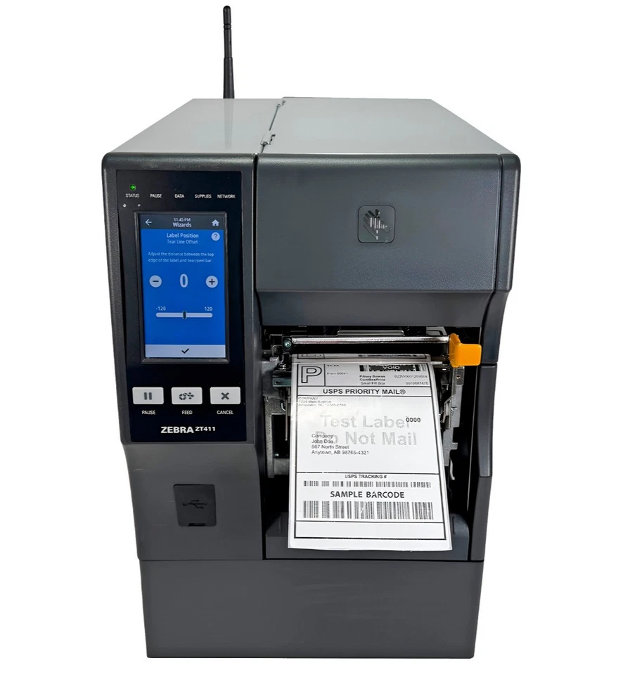 Zebra ZT411 Thermal Transfer Label Printer Peel Rewind LAN USB WiFi 1YR WARRANTY - Image 2 of 4