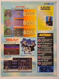Vintage Sega CD Magazine Ad Mega Lot Lethal Enforcers Contra 90s Retro Rare