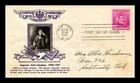 US COVER AUGUSTUS SAINT-GAUDENS FAMOUS AMERICANS FDC CROSBY PHOTO CACHET