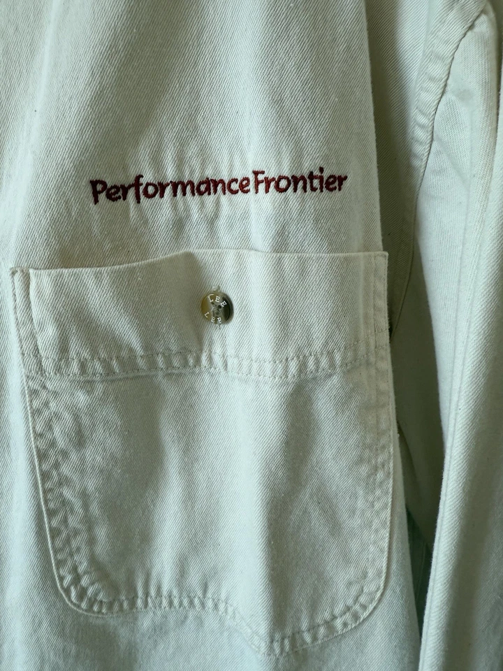 Lee Men's Vintage Long Sleeve Shirt Denim Collection Button Down Ivory Size XL - Image 3 of 4