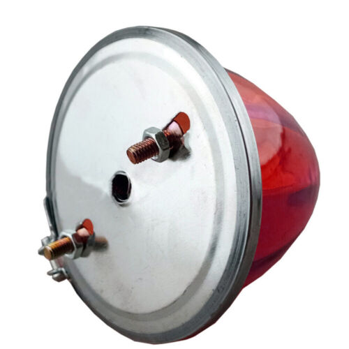 Classic Watermelon Glass Flush Mount Light Red Lens LED Light 1 Wire -Set of 2 - Picture 5 of 12