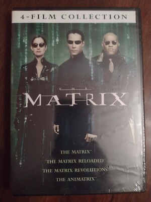 The MATRIX 4-Film Collection (DVD 4 Disc Set, 2016 Release) Keanu Reeves. SALE!